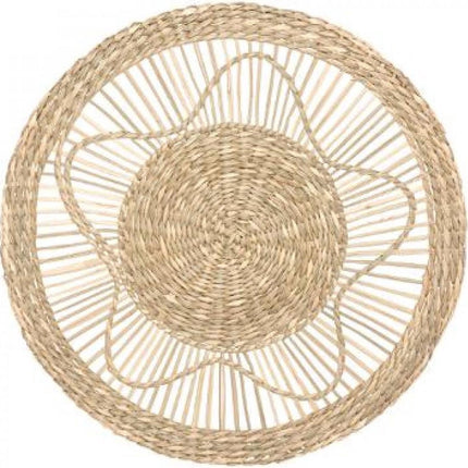 Ensemble de 3 décorations murales en jonc de mer D38/D28/D18 cm - Décoration murale ensemble - Décoration murale