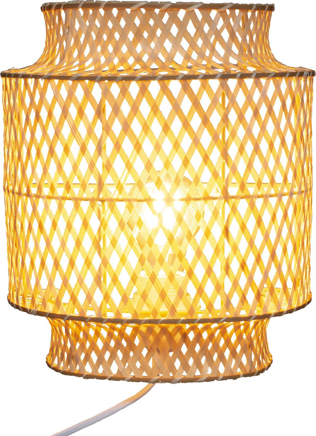Atmosphera Applique murale Liby Bambou naturel - Dia 23 cm - Lampe