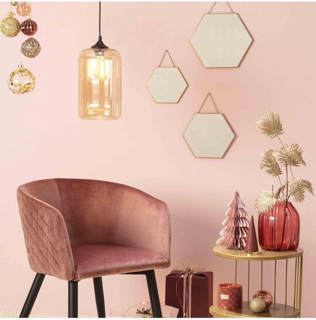 Spiegel - Wandspiegel - Muurdecoratie - 3 x Gouden Spiegels