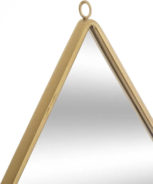 Miroir/miroir mural goutte 39 x 28 cm métal doré