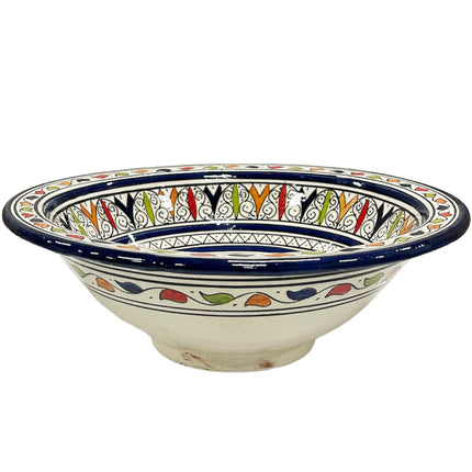 Vasque marocaine - Lavabo en céramique (à poser) Ø 40 cm