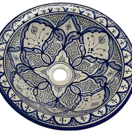 Vasque marocaine en faïence - lavabo