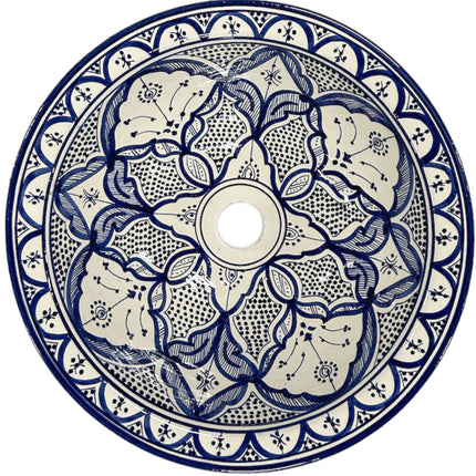 Vasque marocaine en faïence - lavabo