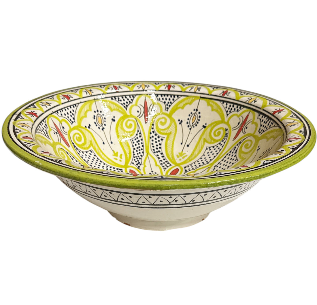 Moroccan washbasin Asfi - colorful - pottery (vessel) sink - Ø 40 cm