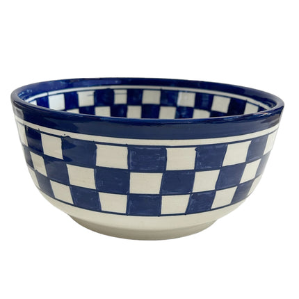 Bol marocain bleu blanc Ø 20 x 9cm
