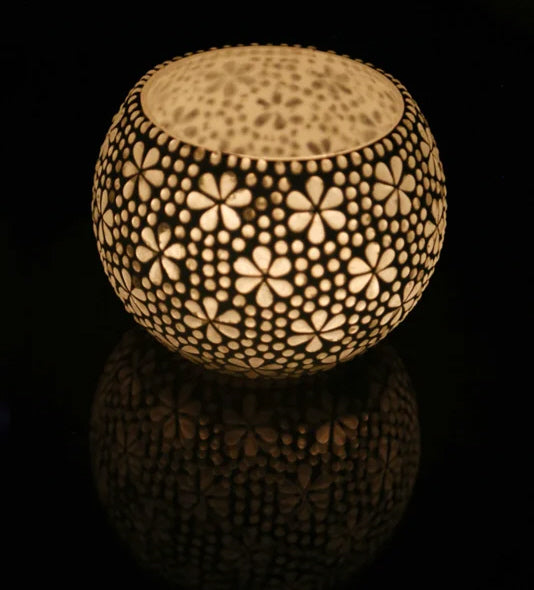 Photophore sphérique transparent