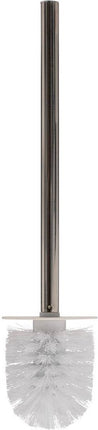 5Five brosse de toilette/brosse WC avec support - blanc - 36 x 9 cm - bambou/pierre artificielle - salle de bain