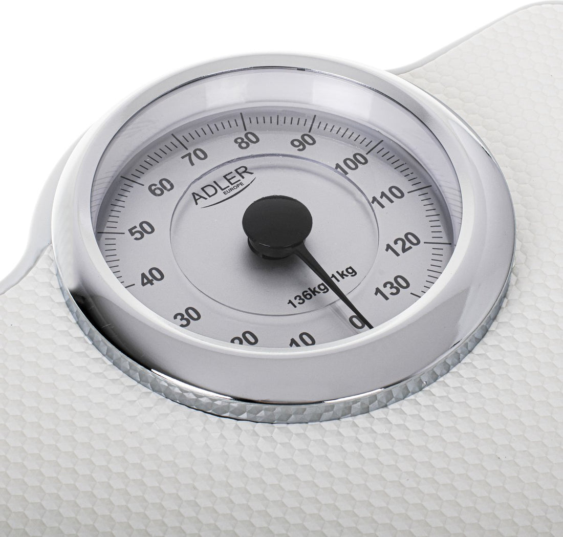 Adler AD 8180 scale Rectangular White Mechanical bathroom scale