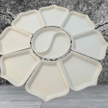 Ensemble de service 9 pièces - Mélaminé - 66 cm