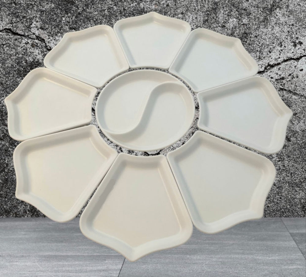 9-teiliges Servierset - Melamin - 66 cm