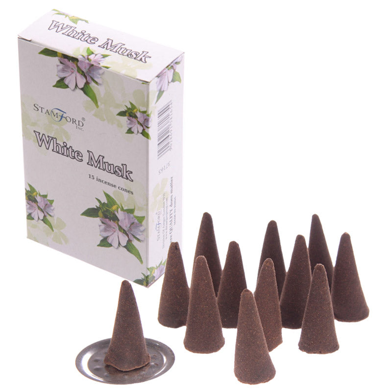 Witte Musk Wierook Kegels