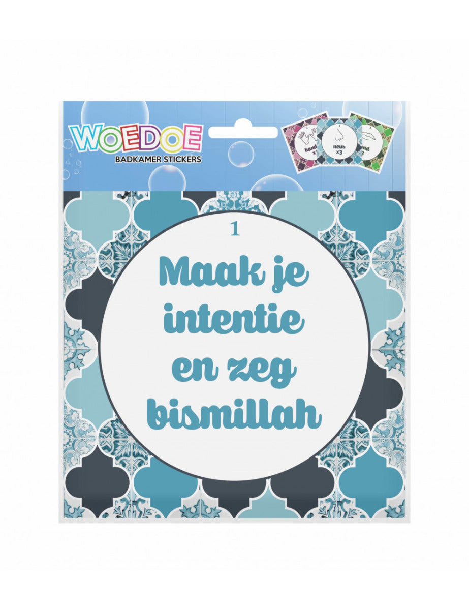 Woedoe Badaufkleber blau