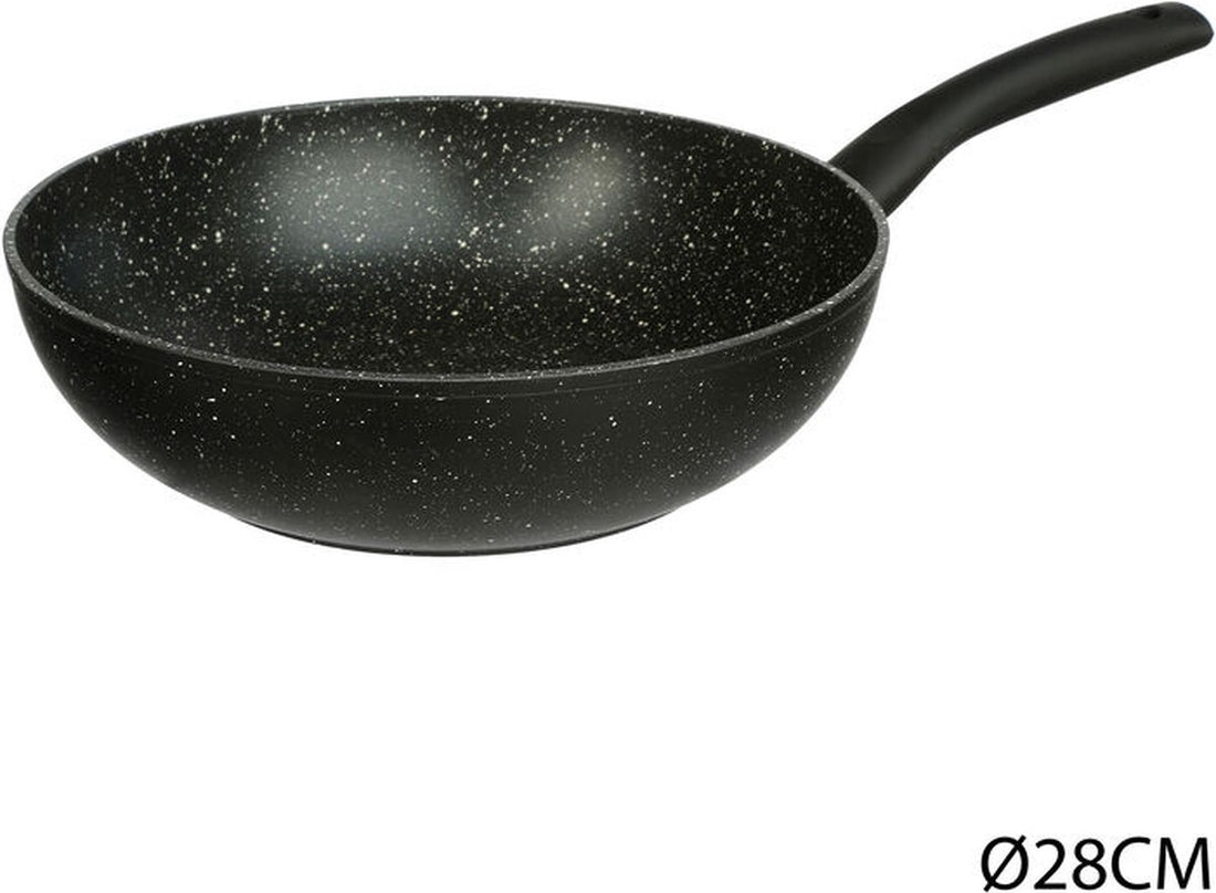 Wokpfanne Secret de Gourmet Nature Schwarz Geschmiedeter Stahl (Ø 28 cm)