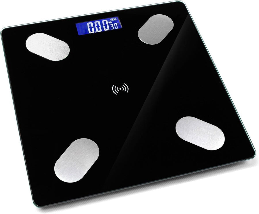 Bluetooth personenweegschaal met app – weegschaal met vetpercentage