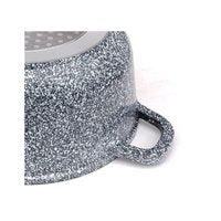 Klausberg 7526 - Faitout avec couvercle - gris marbré - 28 cm - 10 litres