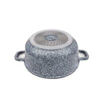 Klausberg 7526 - Faitout avec couvercle - gris marbré - 28 cm - 10 litres