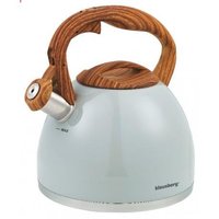 Klausberg KB-7451 bouilloire sifflante - 3L - inox - toutes sources de chaleur