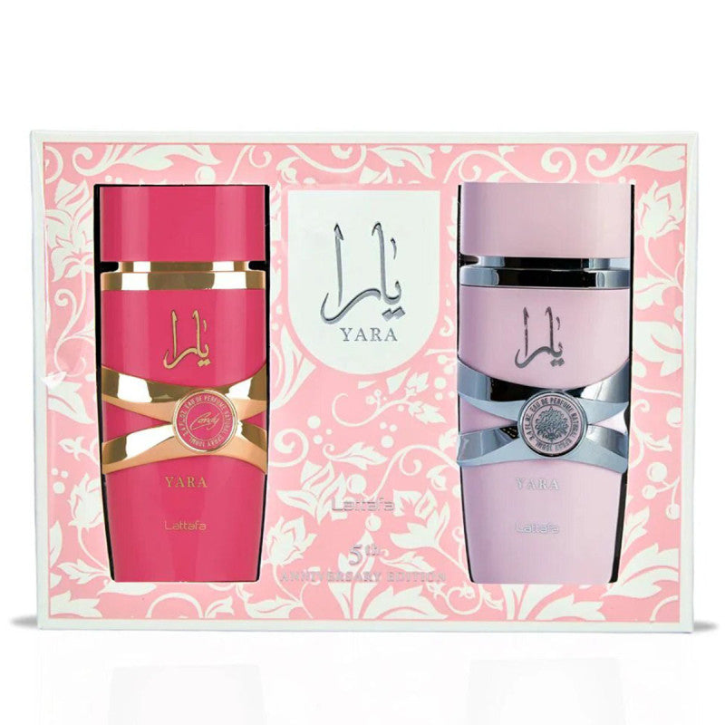 Lattafa Yara 5th Anniversary Edition : Yara 100ml & Yara Candy 100ml Gift Set