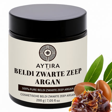 Aytira Beldi Savon Noir Argan – Savon Noir Marocain Naturel à l'Huile d'Olive 200g