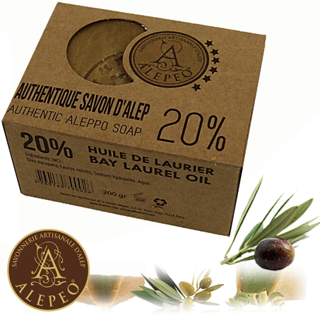 Aleppo soap 20% laurel oil – 190 g