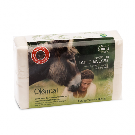 Savon au lait d'ânesse BIO hypoallergénique