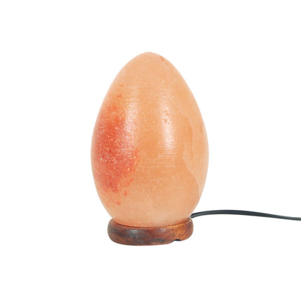 Lampe en pierre de sel, forme œuf, élec. incl. - 2,92 kg - 19 cm