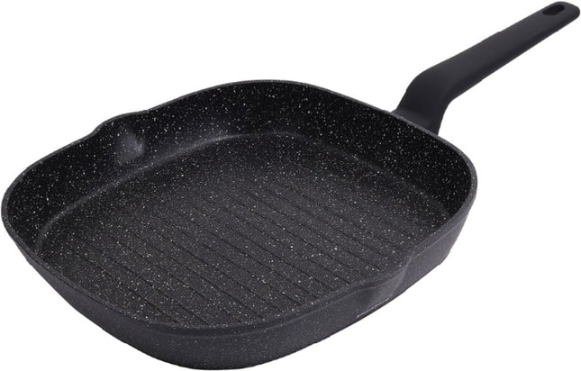 Klausberg - Poêle à griller en marbre noir - 28 cm - noir