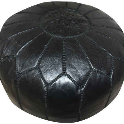 Pouf marocain noir