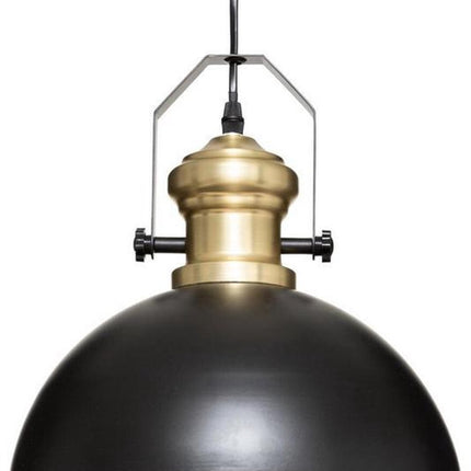 Suspension noire et dorée, métal ø 31 cm