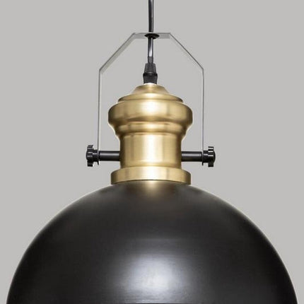 Suspension noire et dorée, métal ø 31 cm
